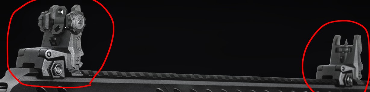 【Hunt Group Arms】【カスタムパーツ】マウントフリップアップサイト（タイプA）