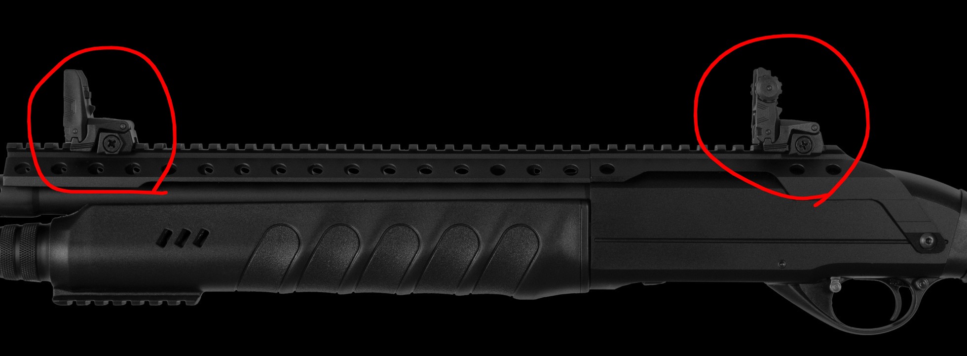 【Hunt Group Arms】【カスタムパーツ】マウントフリップアップサイト（タイプA）